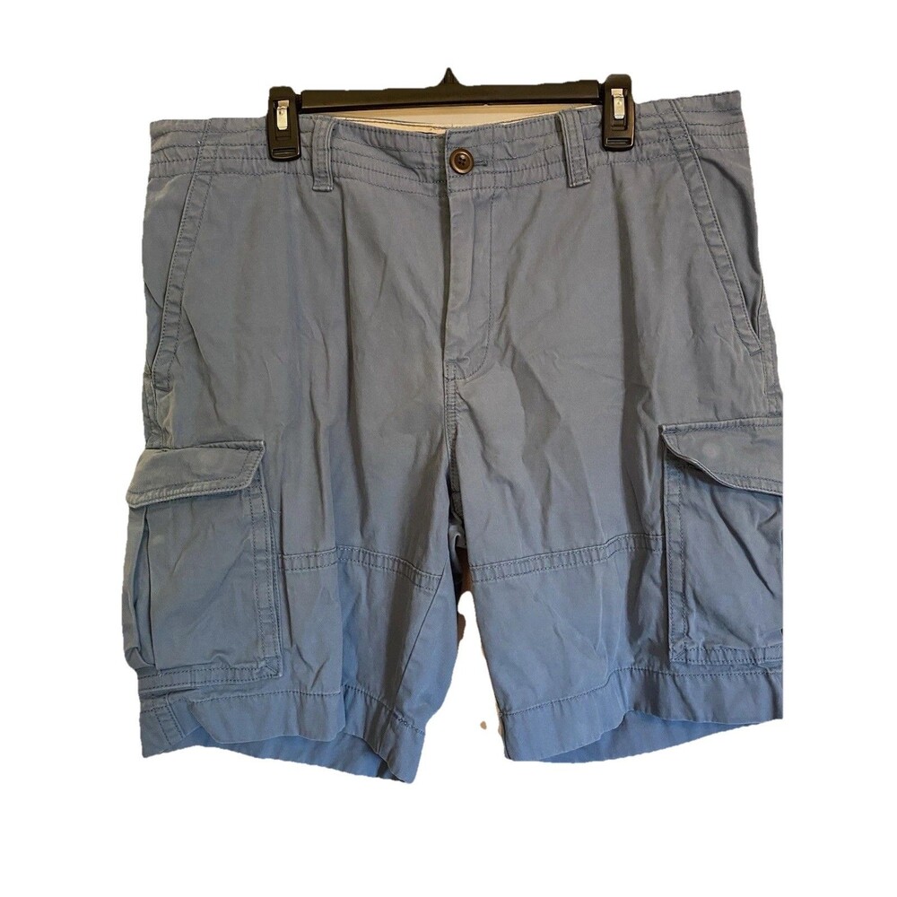 Tommy Hilfiger Cargo Shorts Blue Cotton Size 36 Excellent Preowned Condition